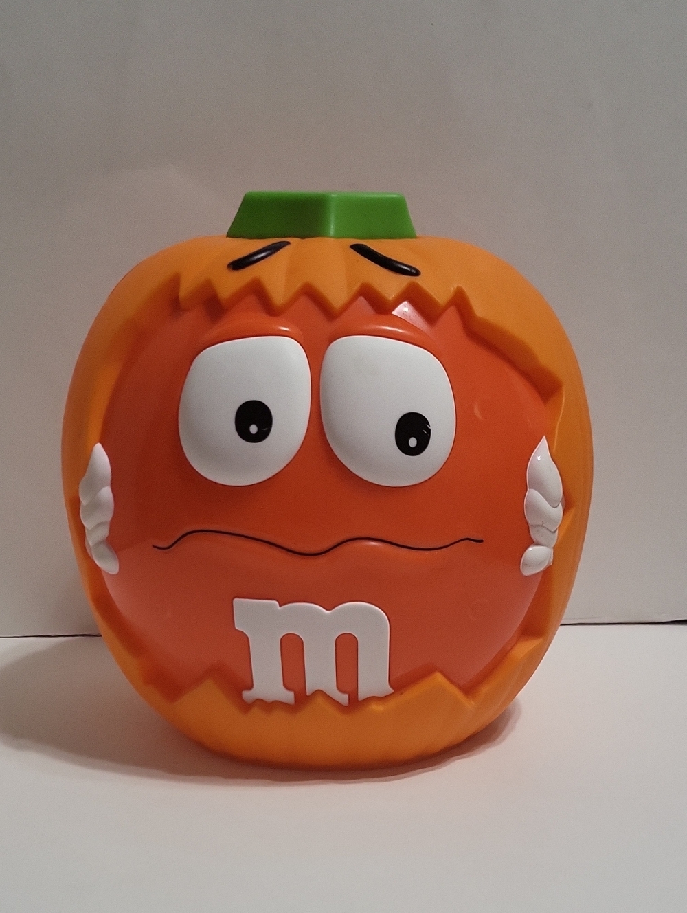 M&M'S Orange Halloween Pumpkin Character Candy Container.